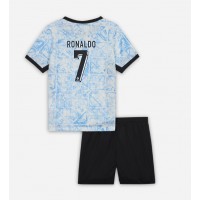 Portugal Cristiano Ronaldo #7 Bortedraktsett Barn EM 2024 Kortermet (+ Korte bukser)